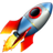 Apple Rocket Emoji